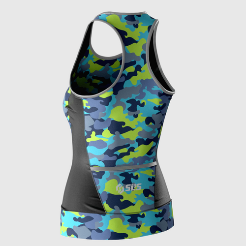 Women's Pro Camo Tri Top