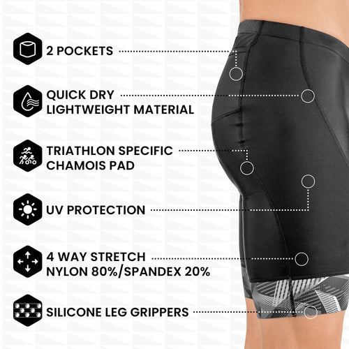 Pro Genesis Dual Pocket Tri Race Shorts