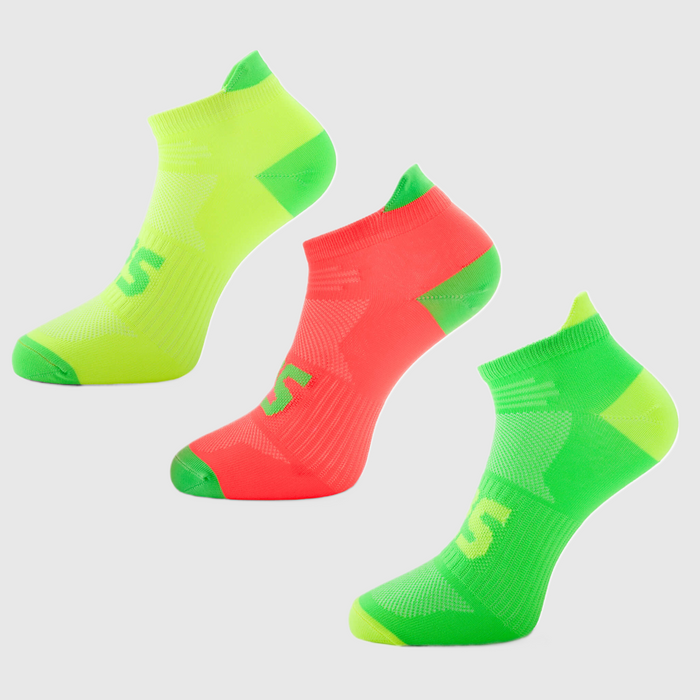Neon Performance Socks | Multi-Pack