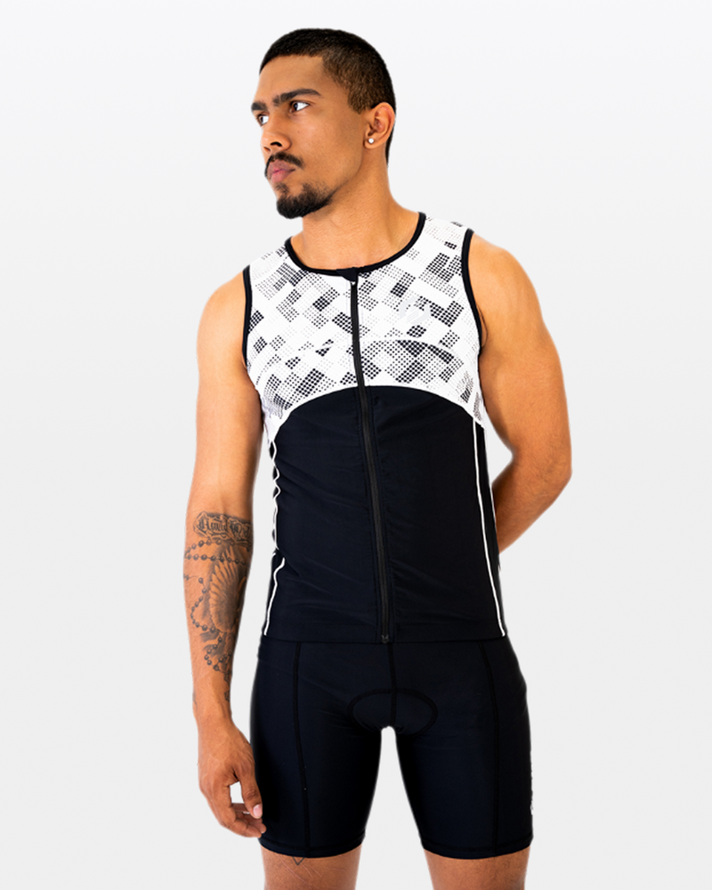Men's AG Enduro Tri Suits - white fractal