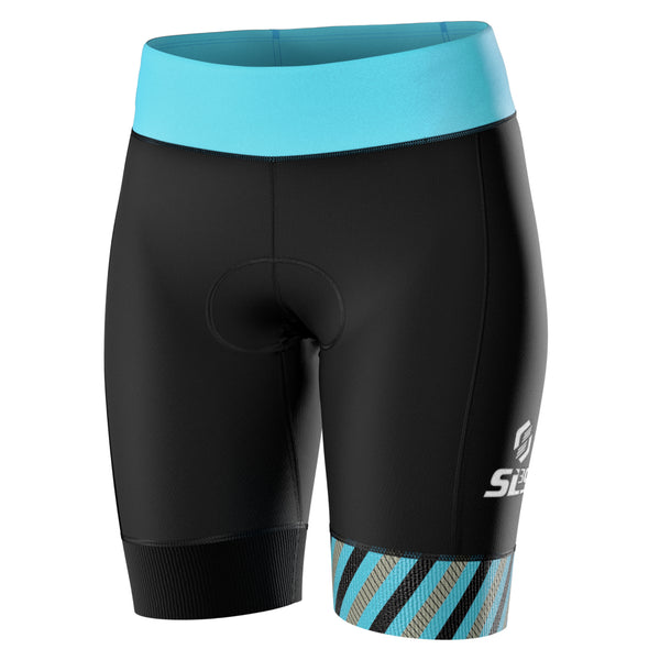 A black and blue tri shorts