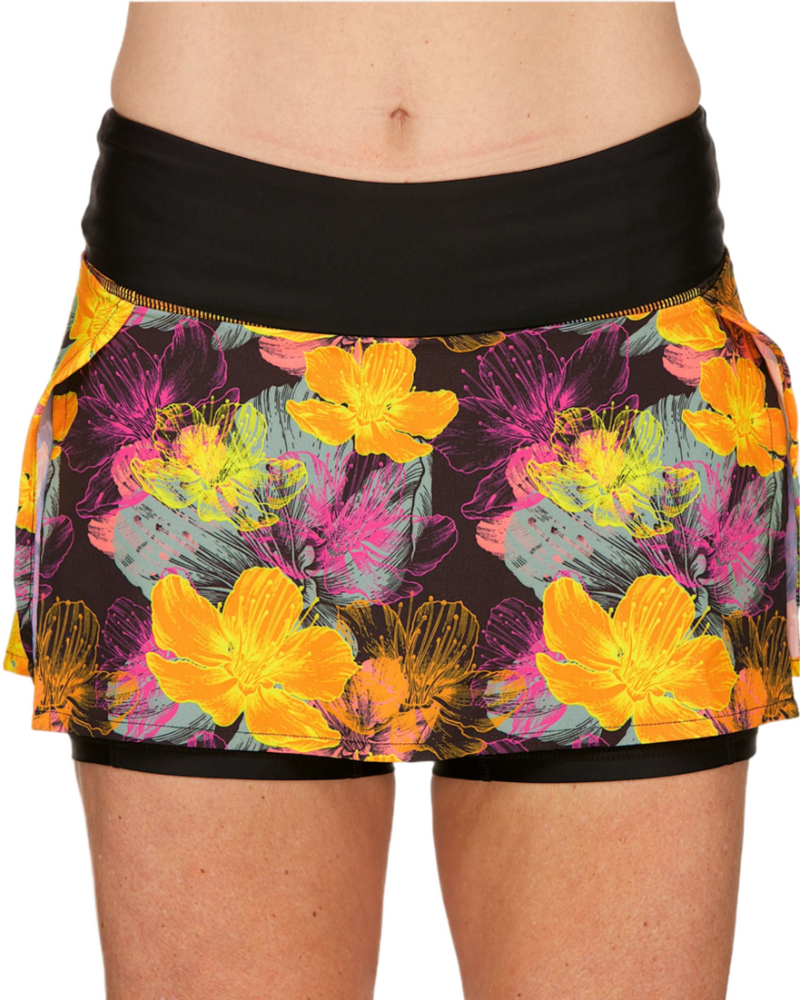 Women's FX Tri Running Skirt - Black/Bright Rose