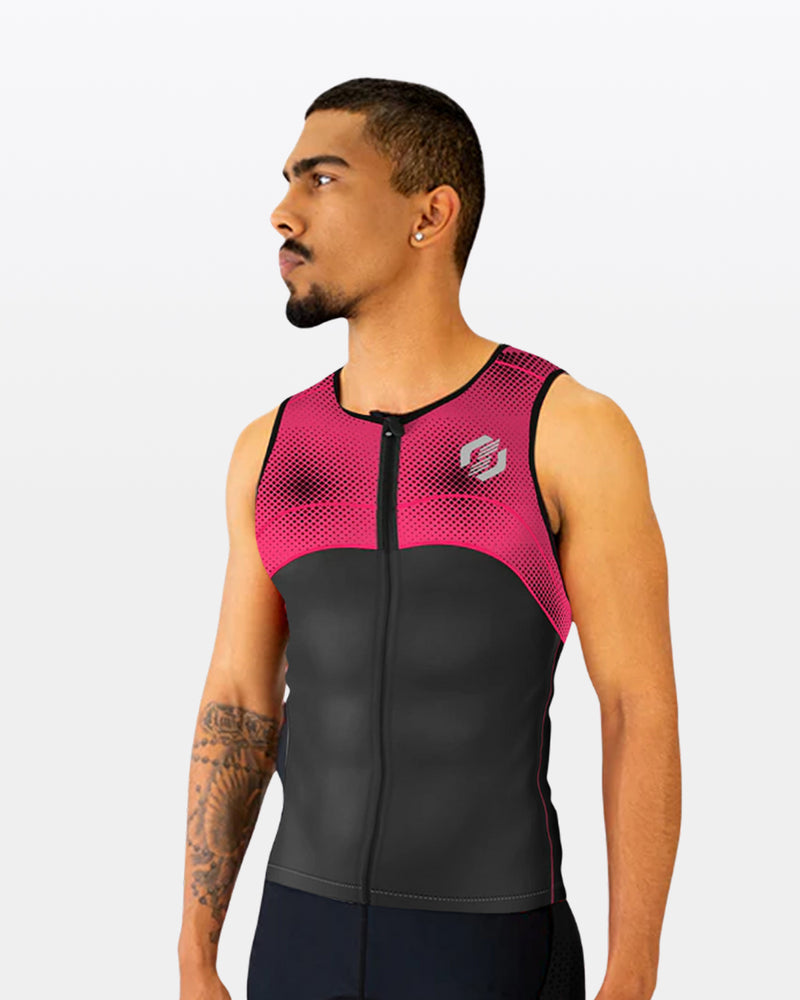 Men's Pro Enduro X1 Tri Tops - Fuchsia Flux