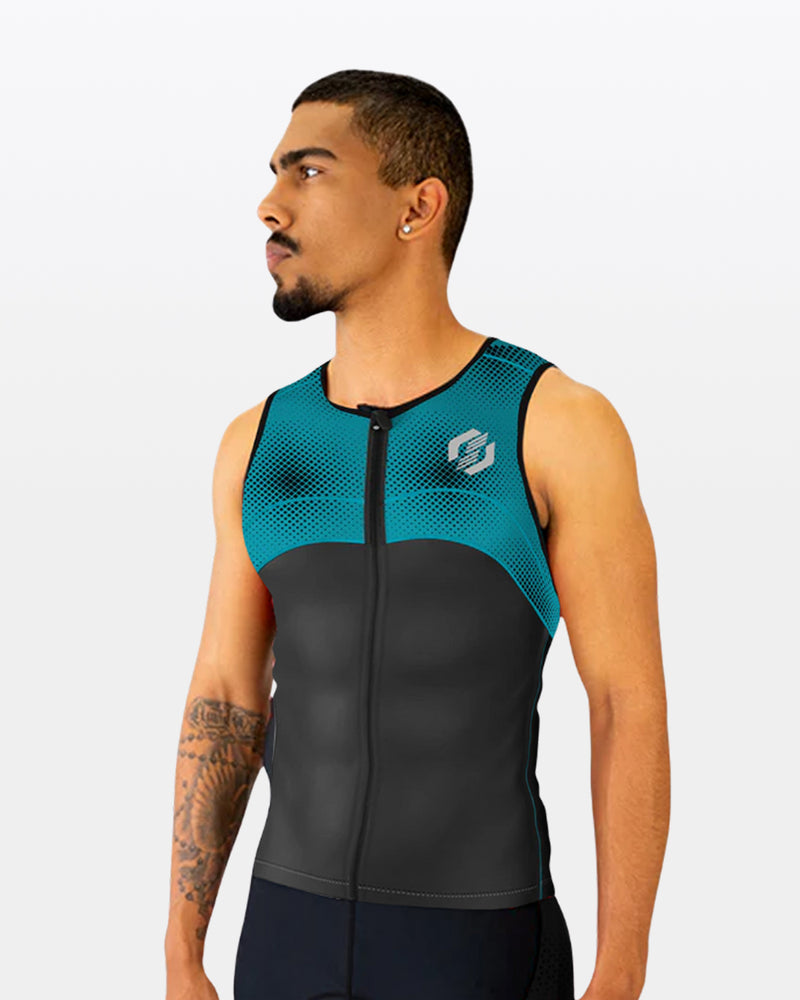 Men's Pro Enduro X1 Tri Tops - Teal Flux