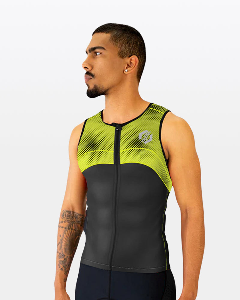 Men's Pro Enduro X1 Tri Tops - Yellow Flux