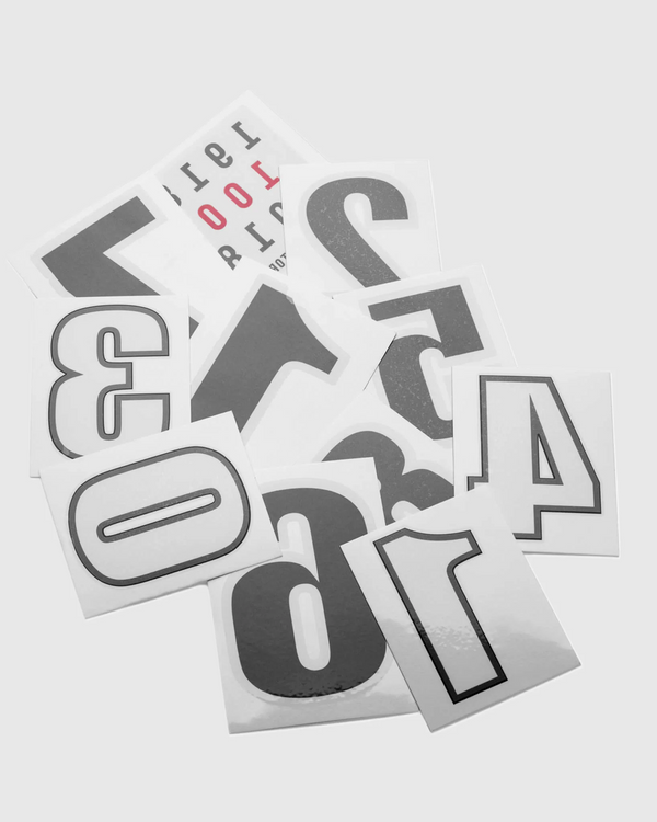 Temporary Race Number Tattoos 2-Inch Size, Pack of 100