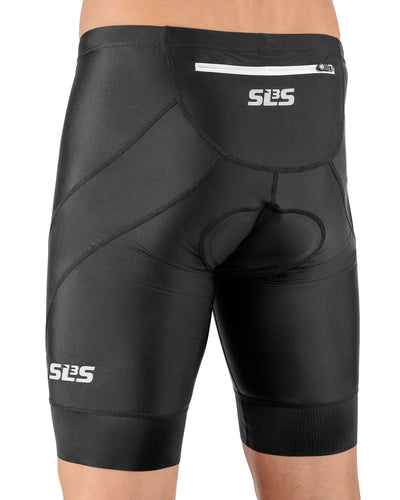 Pro Triathlon Race Shorts Black (Zip Pocket)